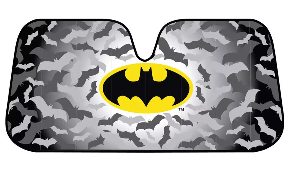 Batman Interior Car Accessories (Carpet Floor Mats, Steering Wheel Cover Or Folding Sun Shade) - Second Medium