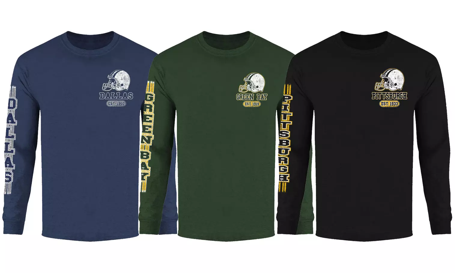 Men's Game Day Football Long Sleeve Shirts (S-2XL) - Primary Image