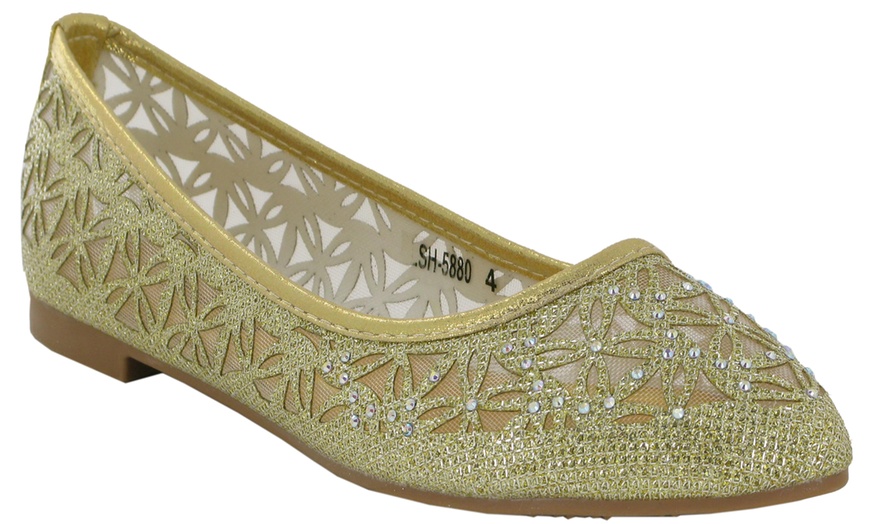 Image 3: Women's Summer Flat Pumps