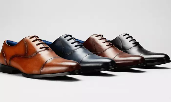 Vincent Cavallo Performance Men's ComfortLITE Cap-Toe Dress Shoes (Size 11) - Primary Image