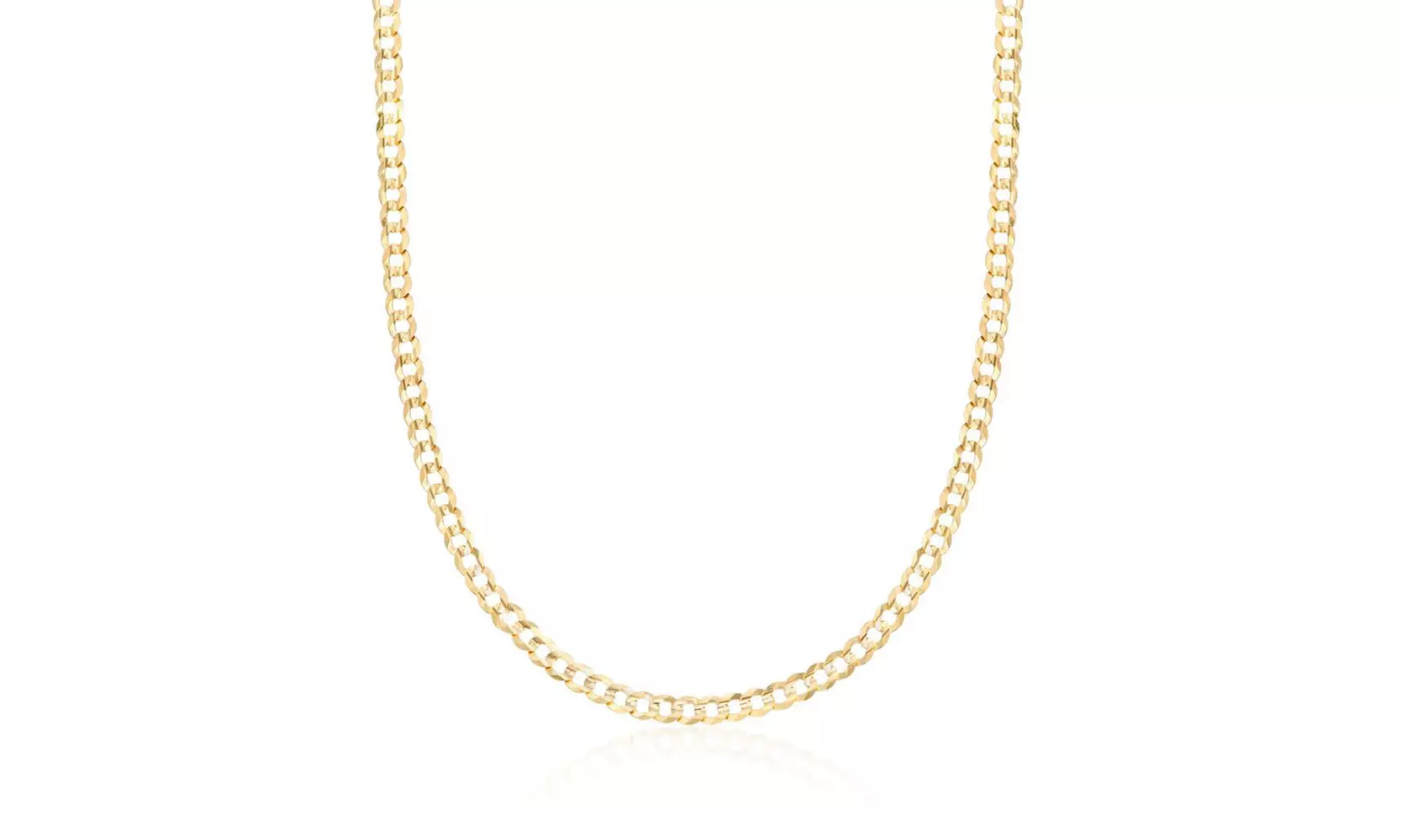 5MM Cuban Chain in Italian 18K Gold Plated Sterling Silver - Primary Image