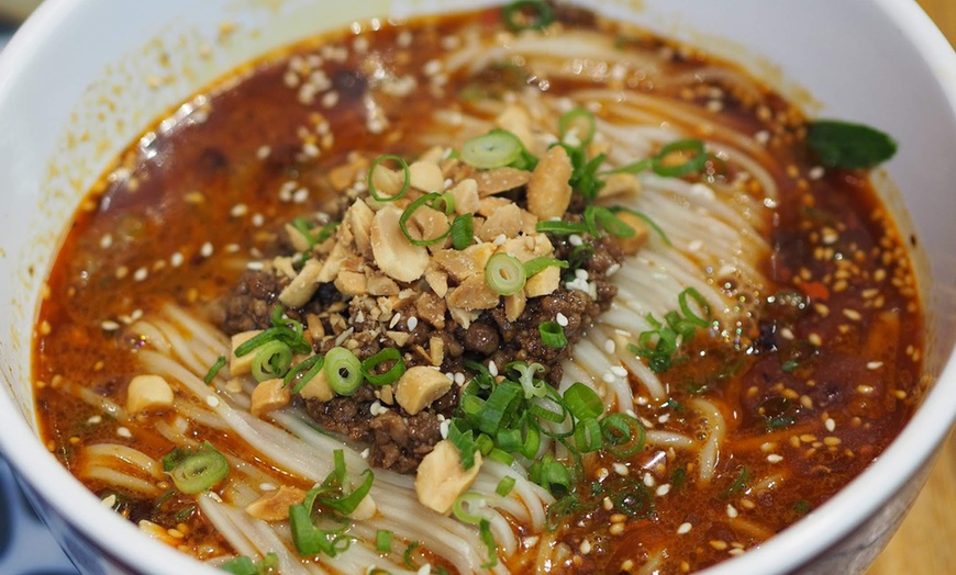 Image 1: Noodle Dish + Soft Drink