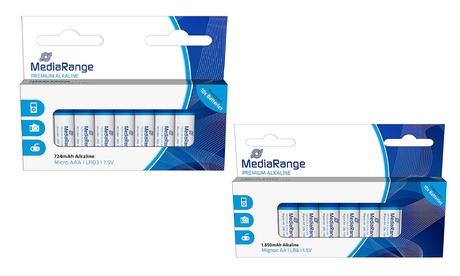 Fino a 240 batterie AA o AAA Mediarange Premium Alkaline