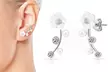1, 2  ou 3 paires de boucles d'oreilles "Daisy Climber" de Philip Jones ornées de cristaux Zircondia® - Image 5