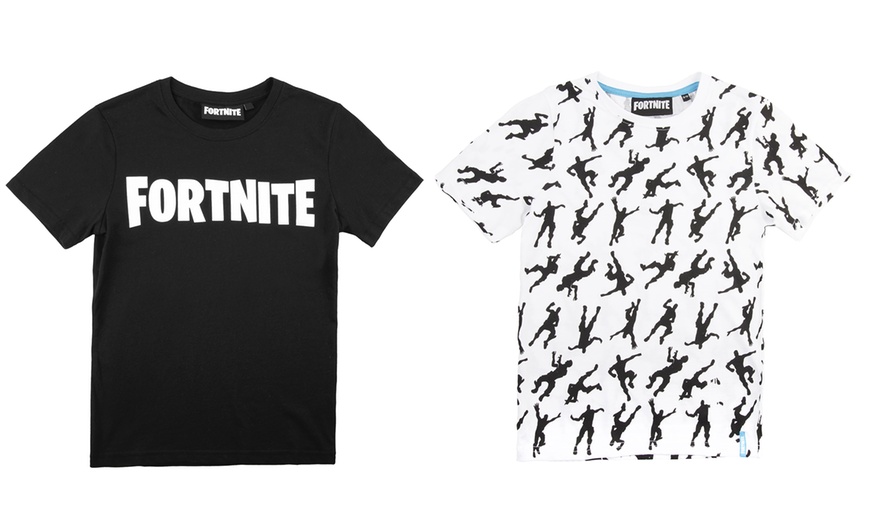 Image 1: Fortnite-Themed Cotton T-Shirt