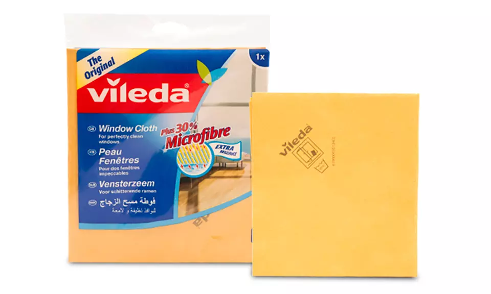 One (£2.99), Two (£4.99) or Four (£8.99) Vileda Window Cloths - Image 2