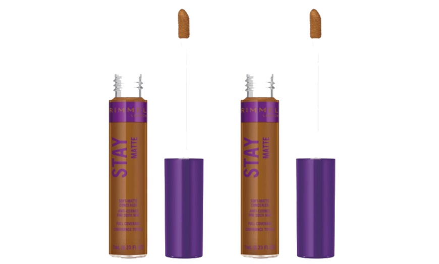 Image 2: Pack of Two Rimmel Stay Soft Matte Concealers 