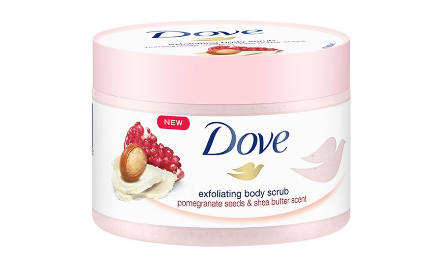 Image 10: One or Two 225ml Dove Body Scrubs