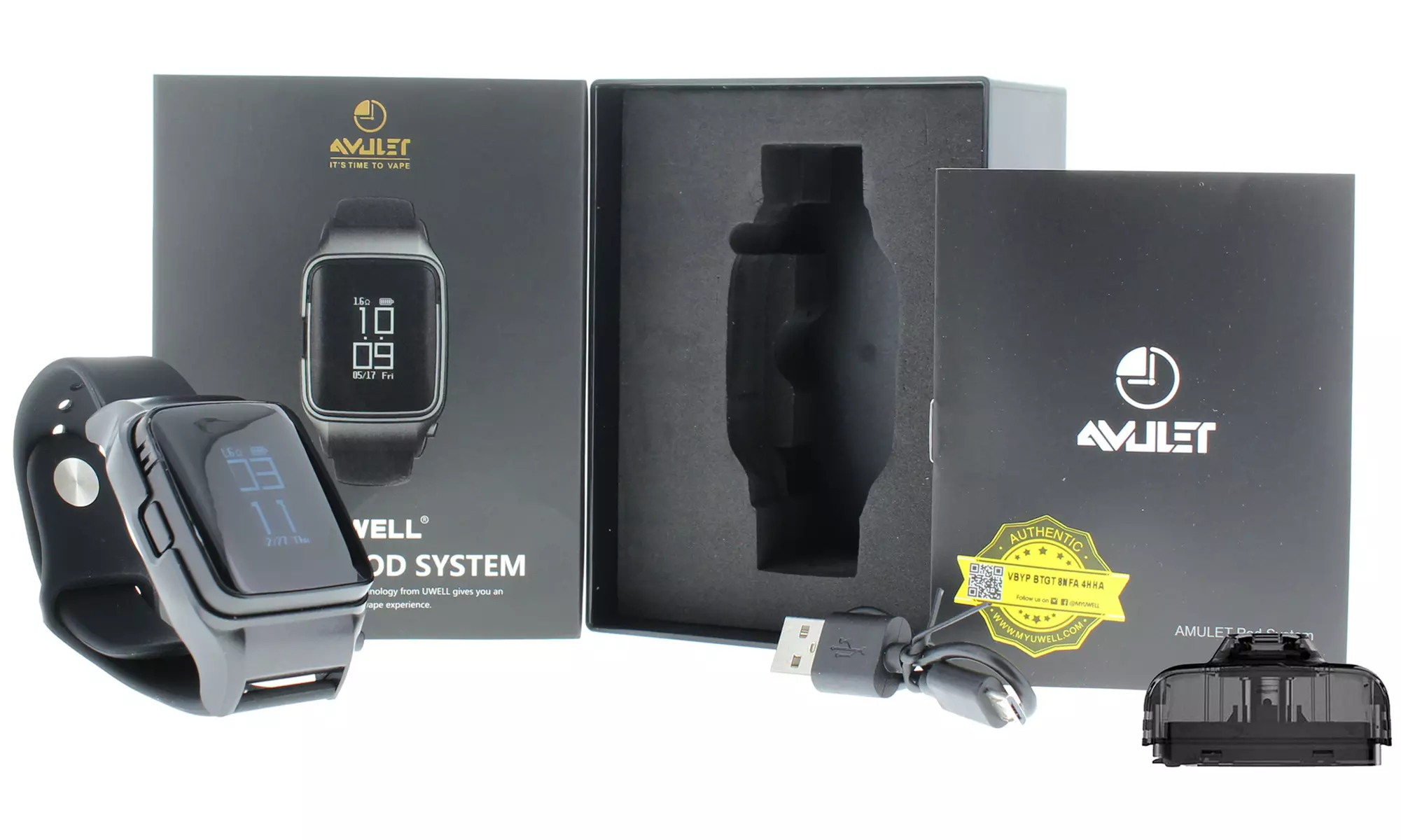 Uwell Amulet Watch Pod System (Pro or Starter Kit) - Primary Image