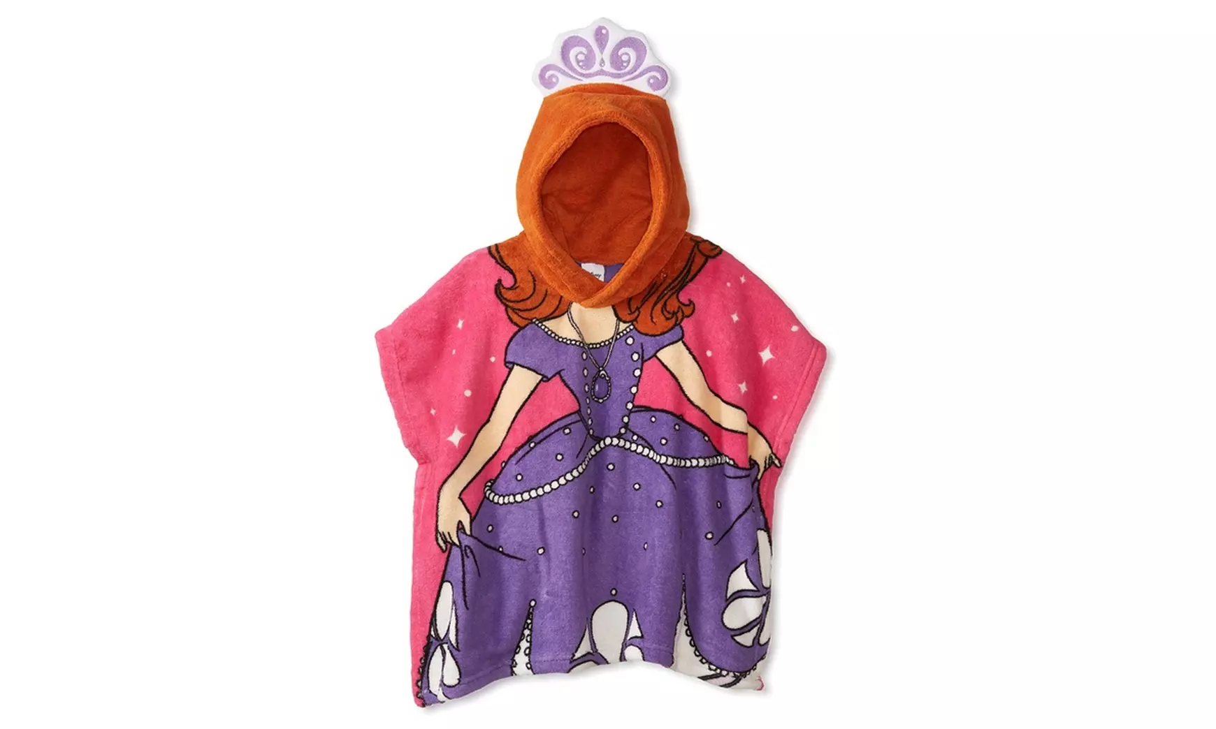 Girls' Disney Princess Hooded Poncho - Second Medium