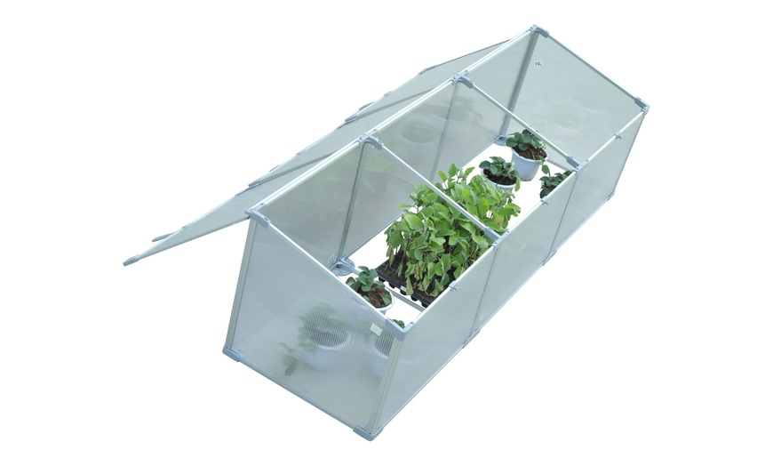 Image 11: Outsunny Small Greenhouse