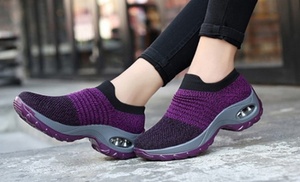 Breathable Platform Trainers