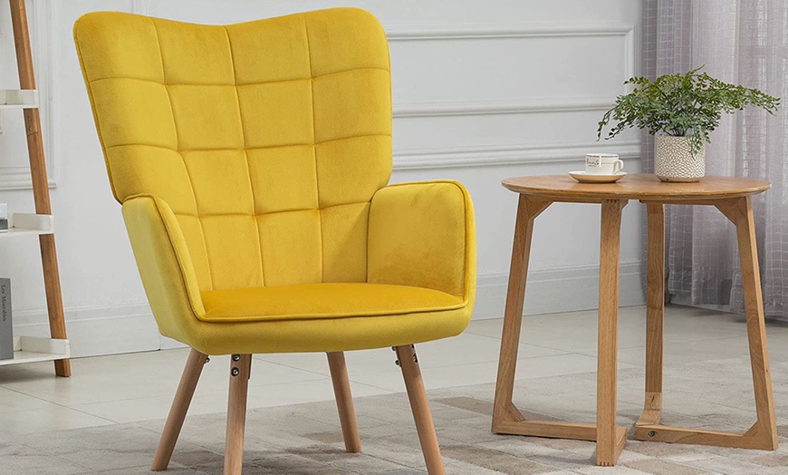 Image 97: HomCom Accent Chair