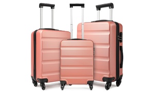 Miss Lulu Horizontal Design ABS Hardshell Luggage