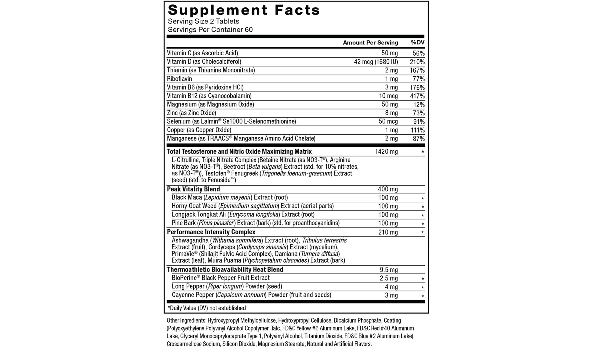 Force Factor Test X180 Alpha V2, Testosterone Booster & Muscle Builder For Men