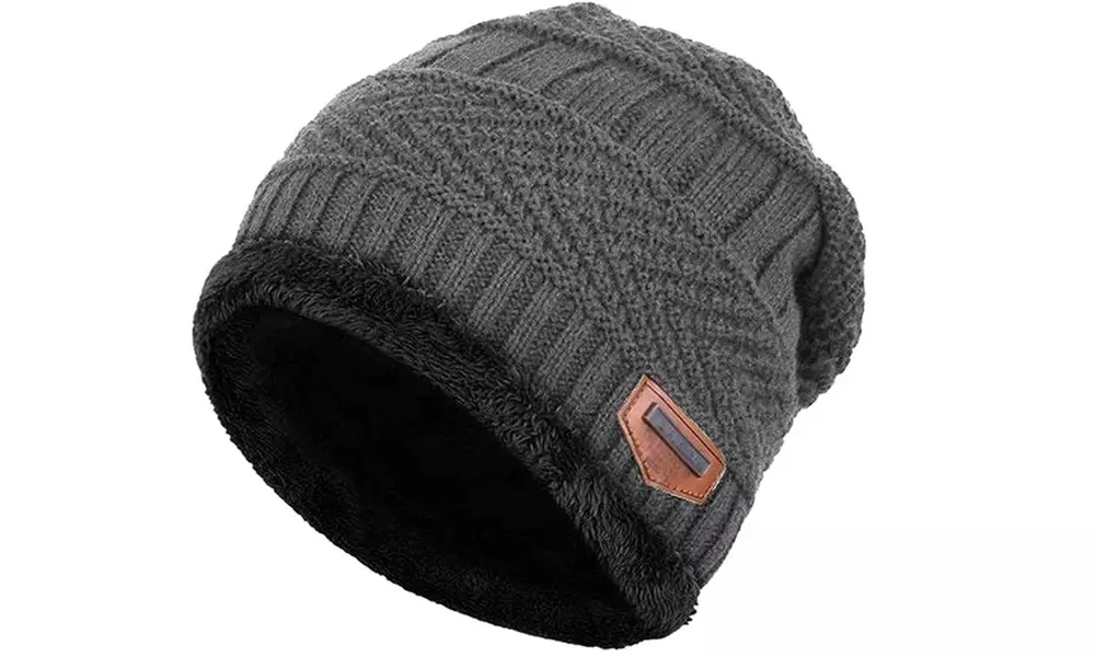 Gorro de punto para niños y niñas, con opción a cuello redondo a juego