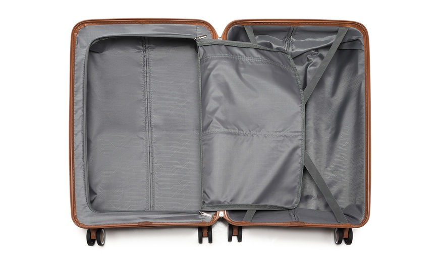 Image 22: One or Three Kono Hard Shell PP Suitcases