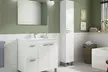 Muebles de baño Aktiva con columna y mueble con espejo y lavabo - Second Medium