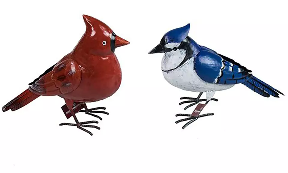 9.84" Metal Bird Garden Statue (1- or 2-Pack) - Primary Image