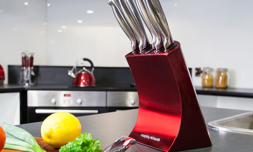 Image 3: Knife Block with Sharpener