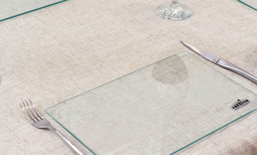 Image 6: Clear Glass Placemats