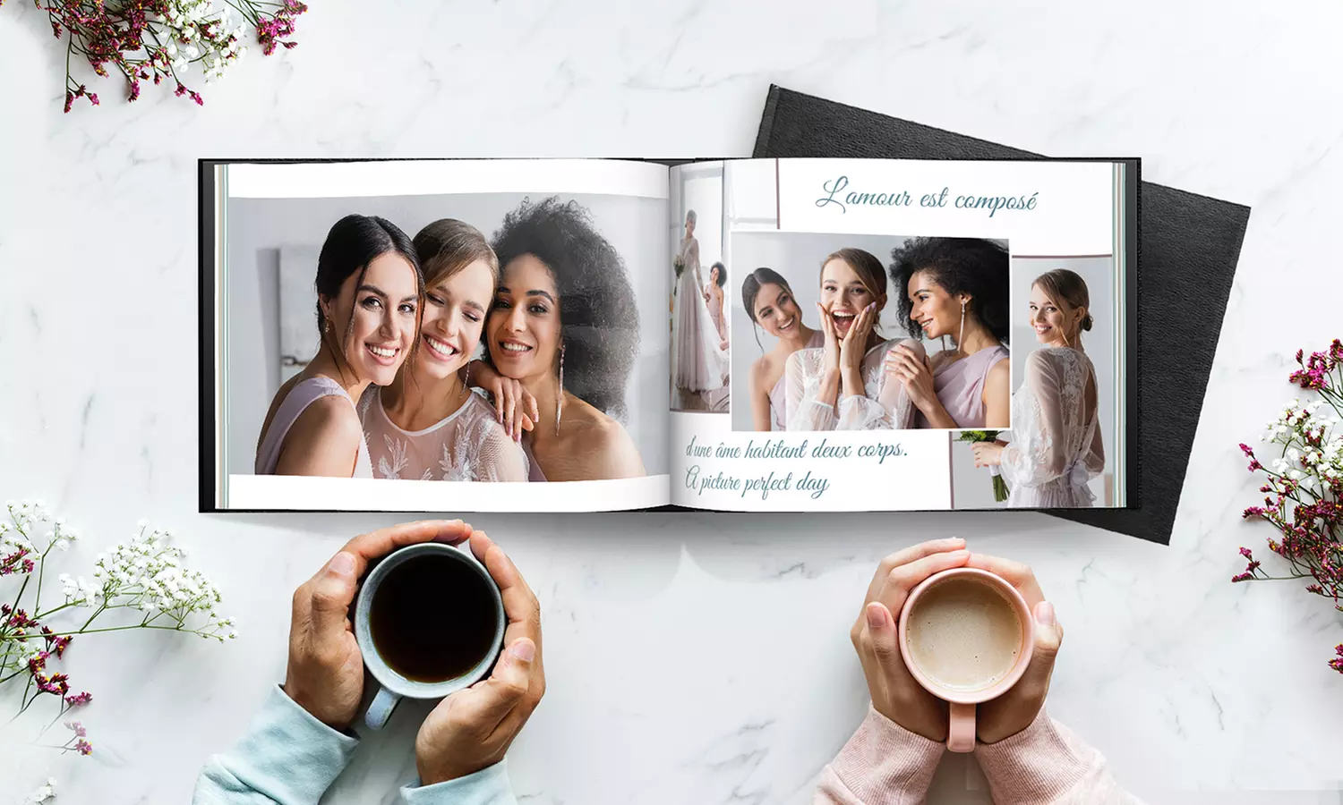 1, 2 ou 3 livres photo en cuir A4 ou A5 paysage relié de 20, 40, 60 ou 100 pages sur le site Printerpix - Primary Image