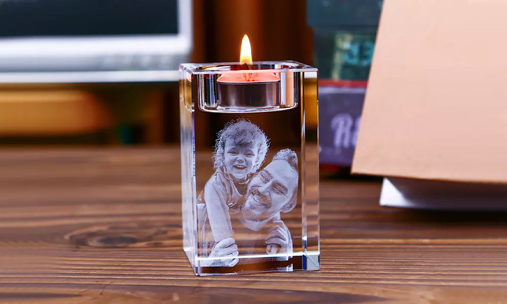 One or Two Pieces of Custom Crystal Candle Holder