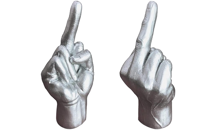 Image 12: Hand Gesture Statue