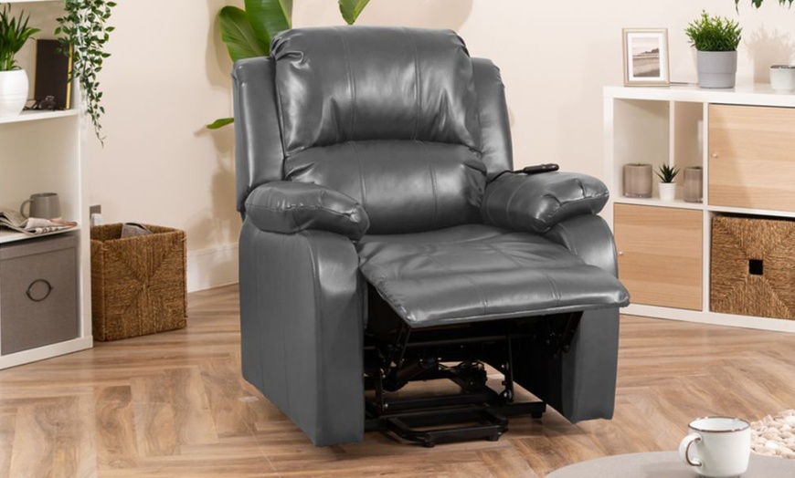 Image 14: Montevite Dual Motor Riser Recliner with Massage and Heat