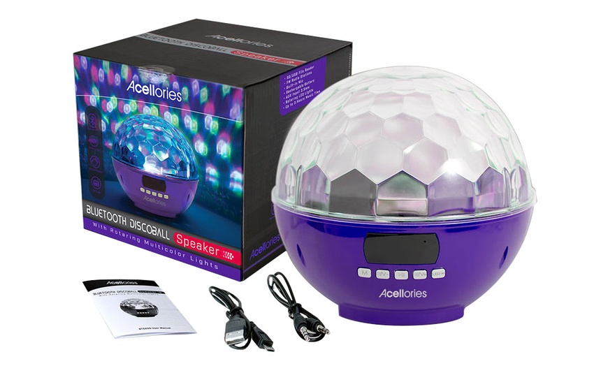 acellories bluetooth disco ball speaker