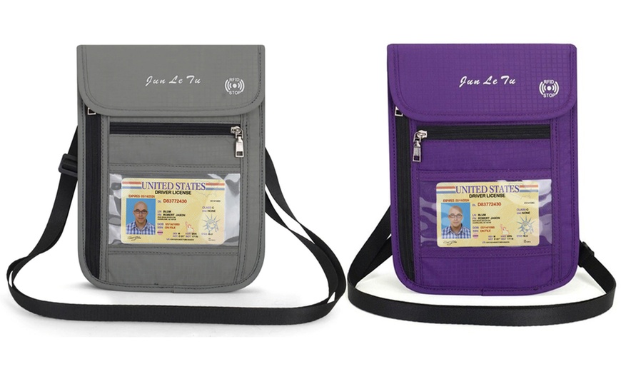 Image 8: RFID Crossbody Travel Bag