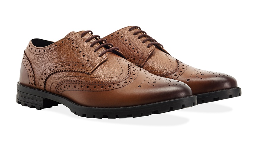 Image 3: Men's Leather Derby Brogues