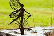 1 ou 3 sculptures silhouette de fée en métal pour jardin avec modèle au choix - Second Medium