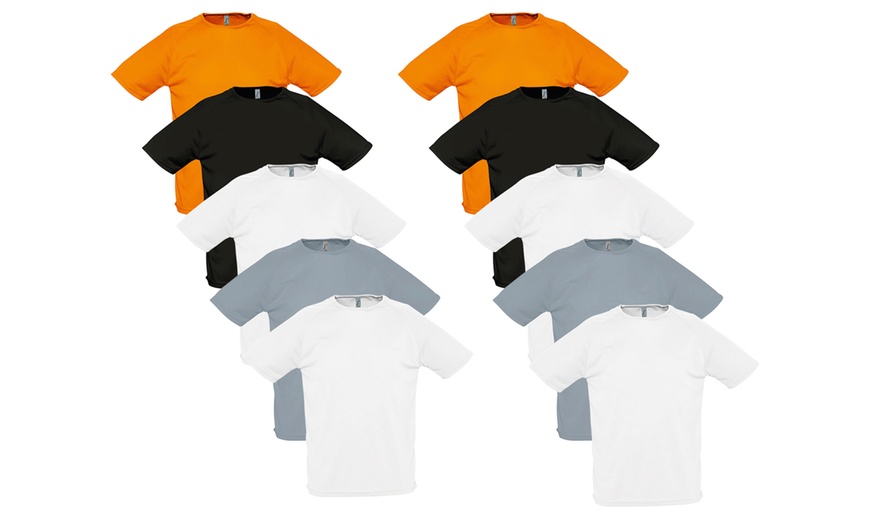 Image 3: Sporty Men's T-Shirt 10-Pack