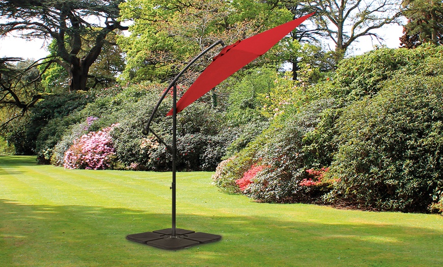 Image 8: Cantilever Parasols, 5 Colours