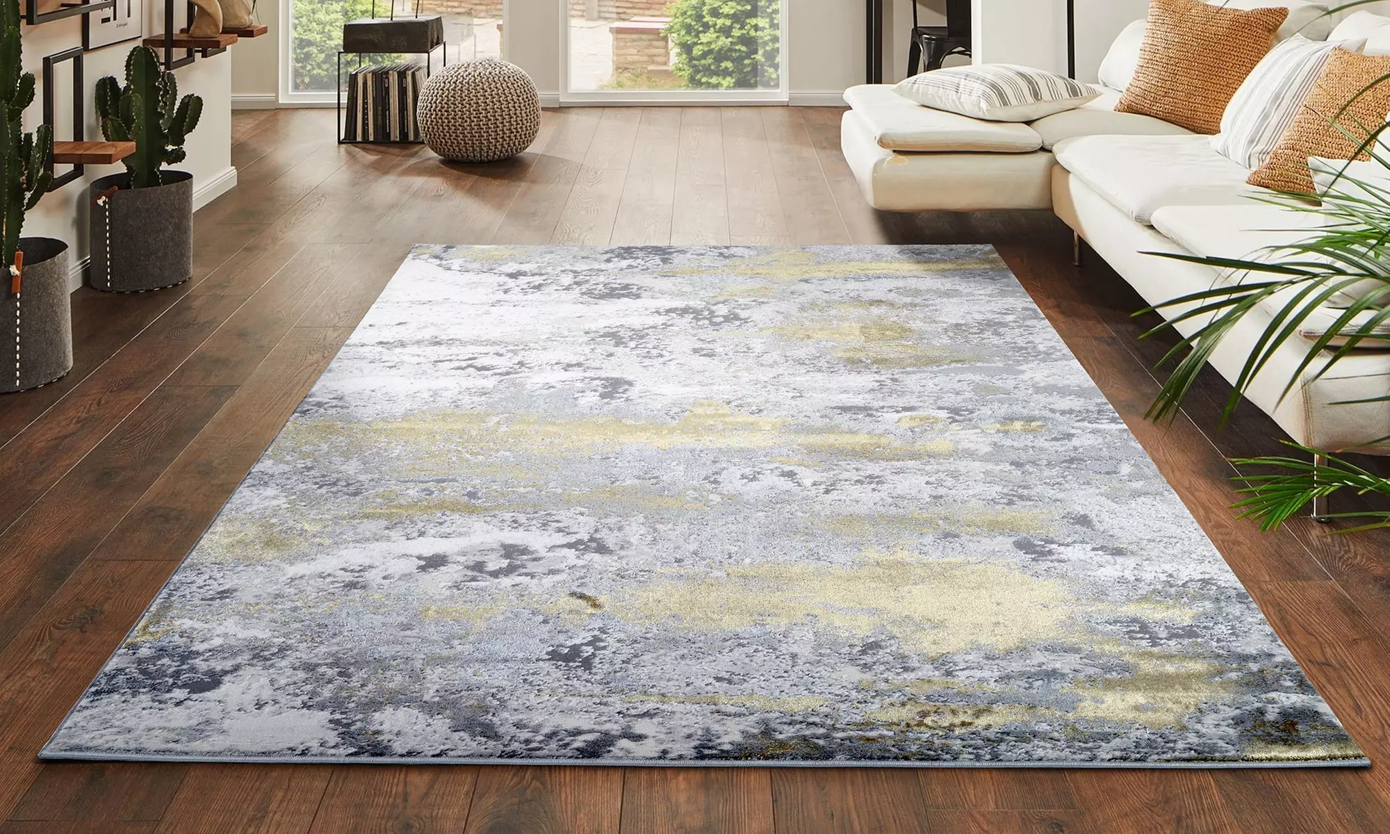 Modern Abstract Emperor Contemporary Thick Rug