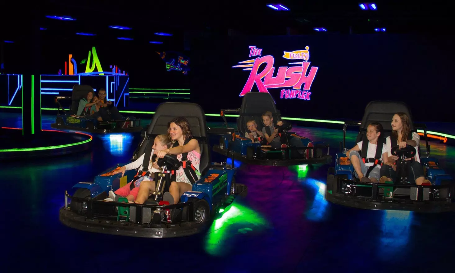All-Day Unlimited Pass for One, Two, or Four at The Rush Funplex (Up to 37% Off) - Primary Image