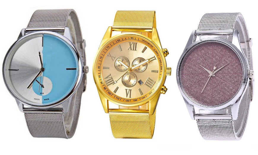 Image 1: Women's Mesh Strap Watch