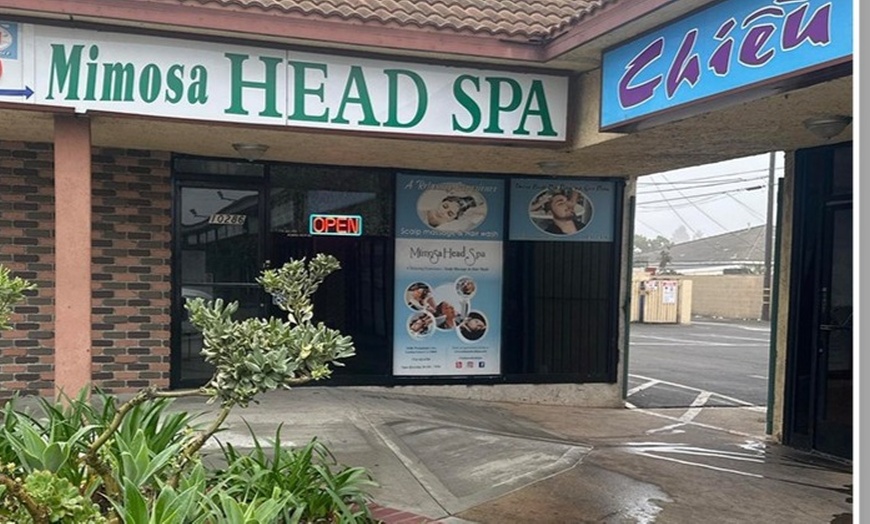 Image 3: 90 Min Deluxe Head Spa w/Massage + Organic Mini-Facial for 1 or 2