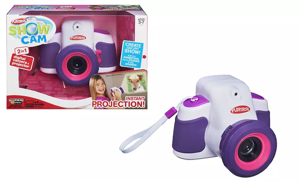 Playskool Showcam Digital Camera and Projector in Gray or Pink. Free Returns. - Second Medium