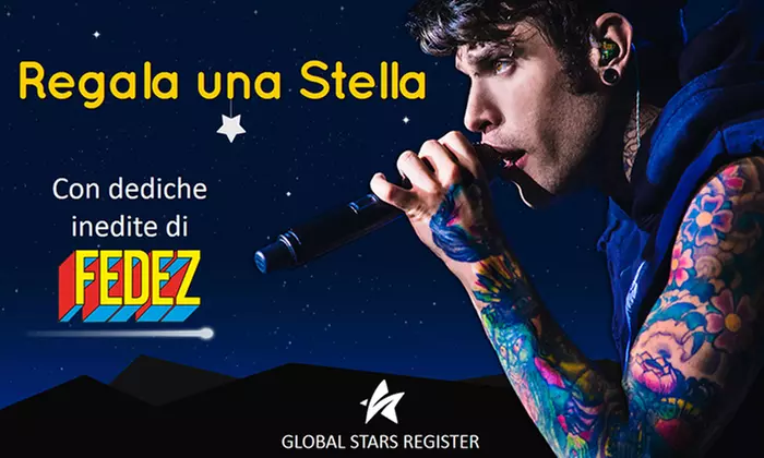 Regala una stella con la dedica inedita di Fedez (versione digitale e cartacea) - Primary Image