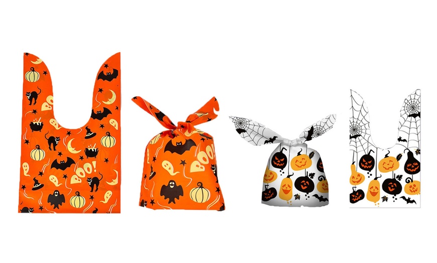 Image 13: Lot de 50 sacs de friandises d'Halloween