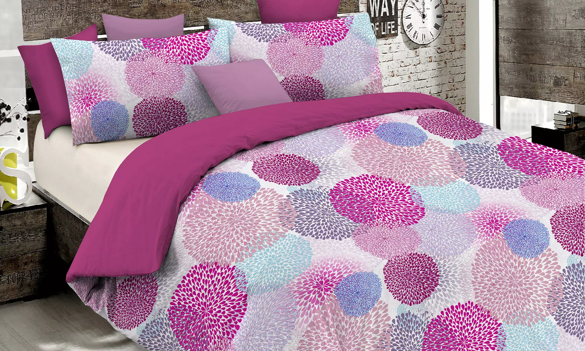 Parure copripiumino Fantasy no stiro Made in Italy