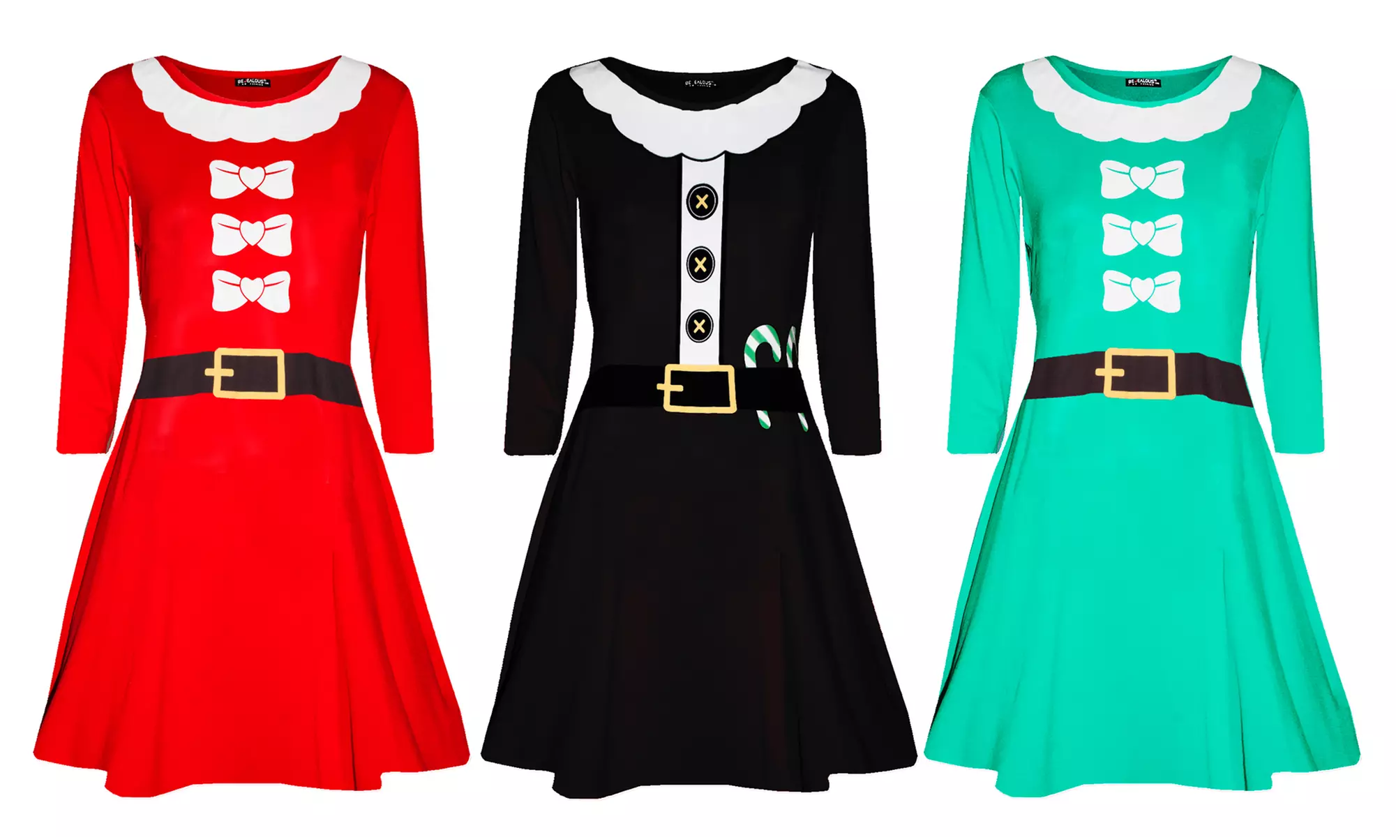 Robe patineuse Christmas Santa - Primary Image