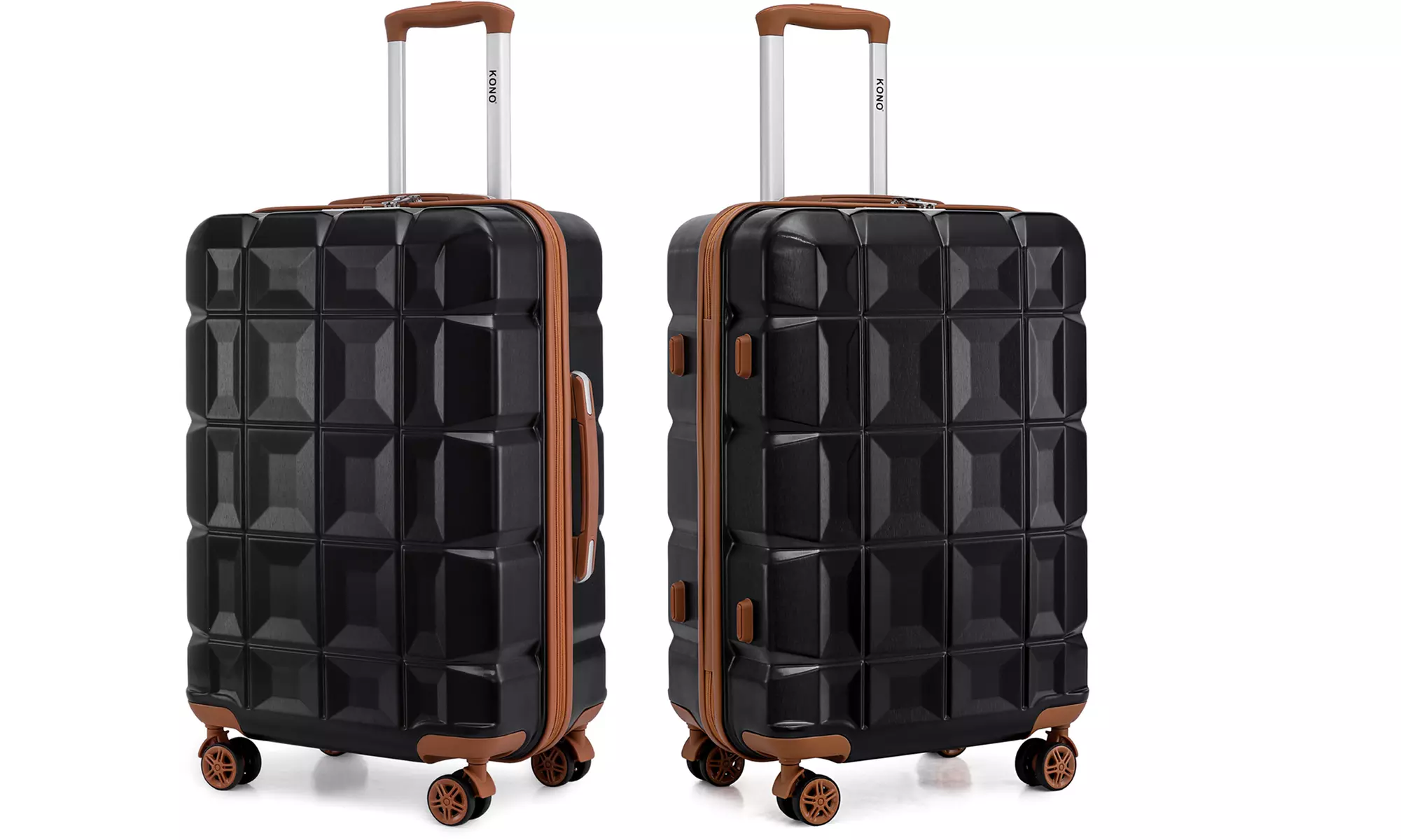 Valise ABS anti-rayures, poignée télescopique et serrure TSA