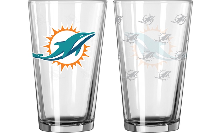 Boelter NFL 16oz. Satin Etch Pint Glass Set (2-Pack) | Groupon