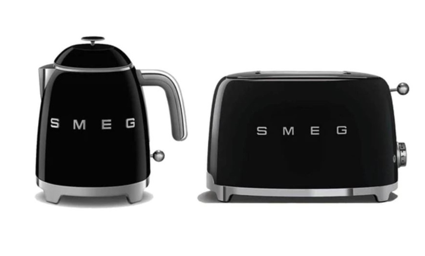 Image 2: Smeg Mini Kettle and Two-Slice Toaster Set