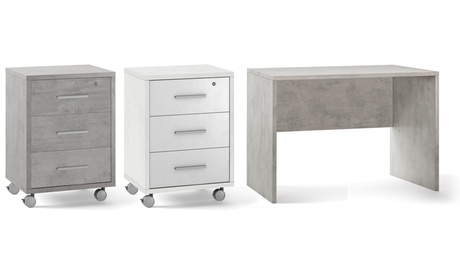 Scrivania o cassettiera, disponibile in 4 colori