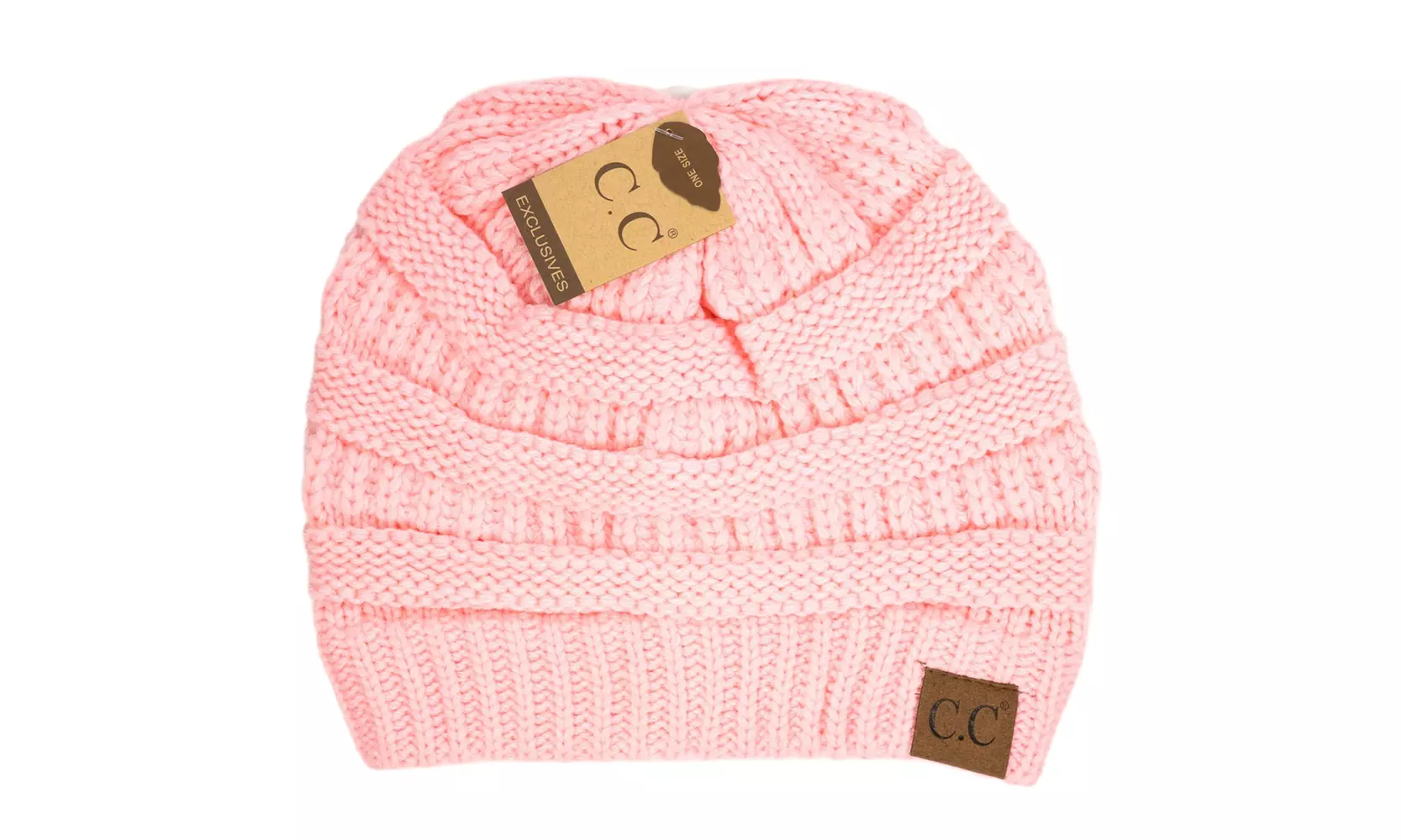 Cheveux Corp. Women's Solid Classic CC Beanie
