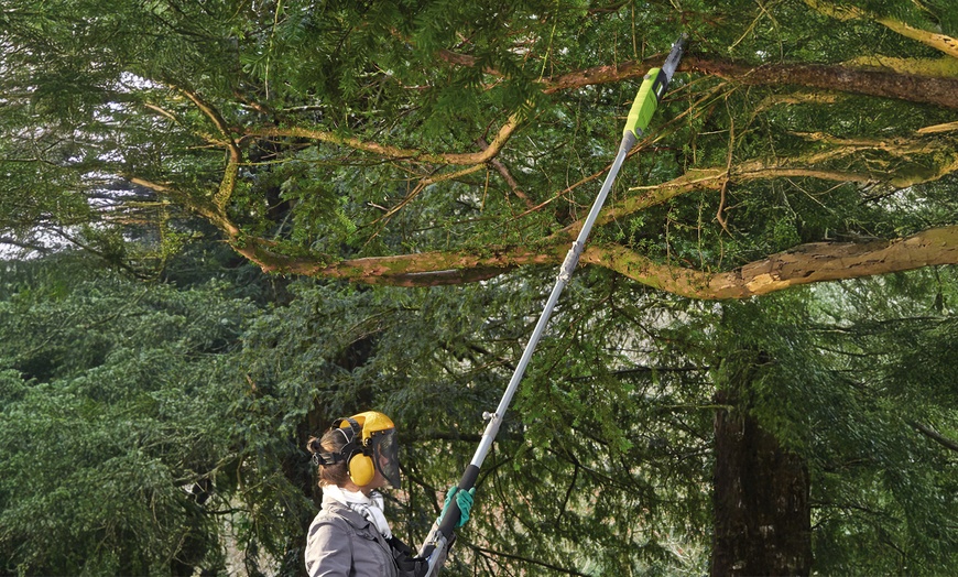 Image 5: Garden Gear Telescopic Chainsaw with Optional Spare Battery